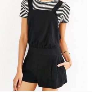 Alice & UO Black Overall Shorts